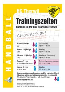 Trainingszeiten HC Therwil